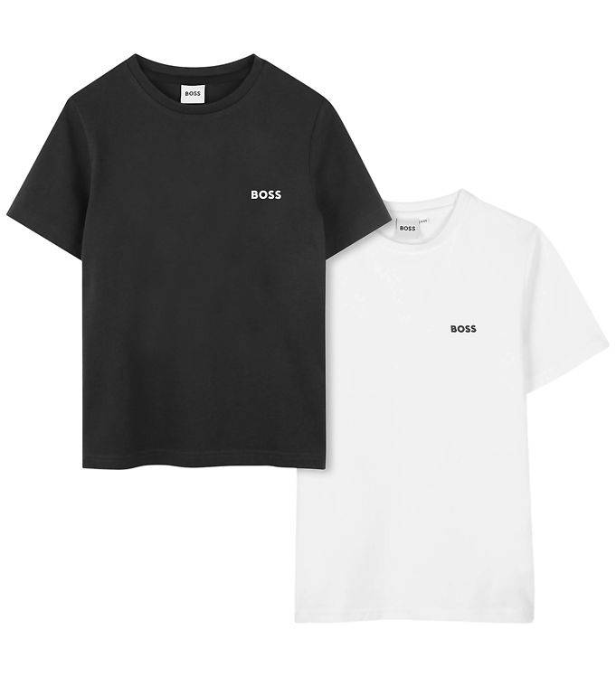 BOSS T-shirts - 2-pak - Sort/Hvid - BOSS - 12 år (152) - T-Shirt