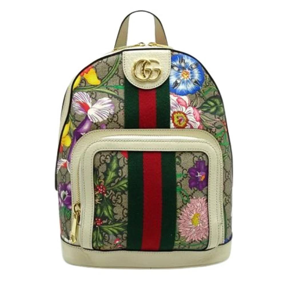 Gucci Vintage Pre-owned Vintage Rygsæk - Vintage - Dame - Beige - ONE SIZE - Læder