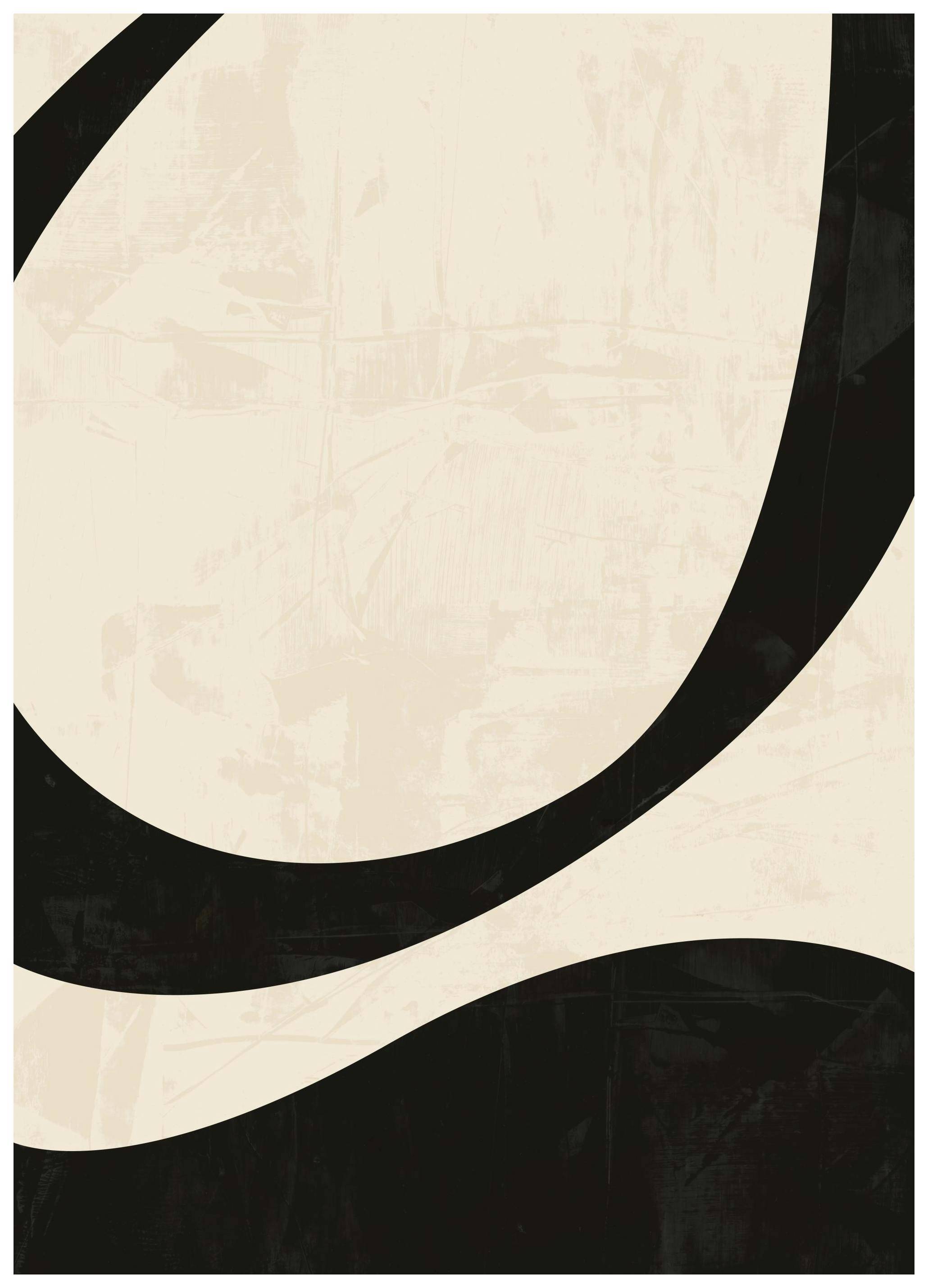 Black and Beige Centerpiece No2 Poster (21x30 cm)