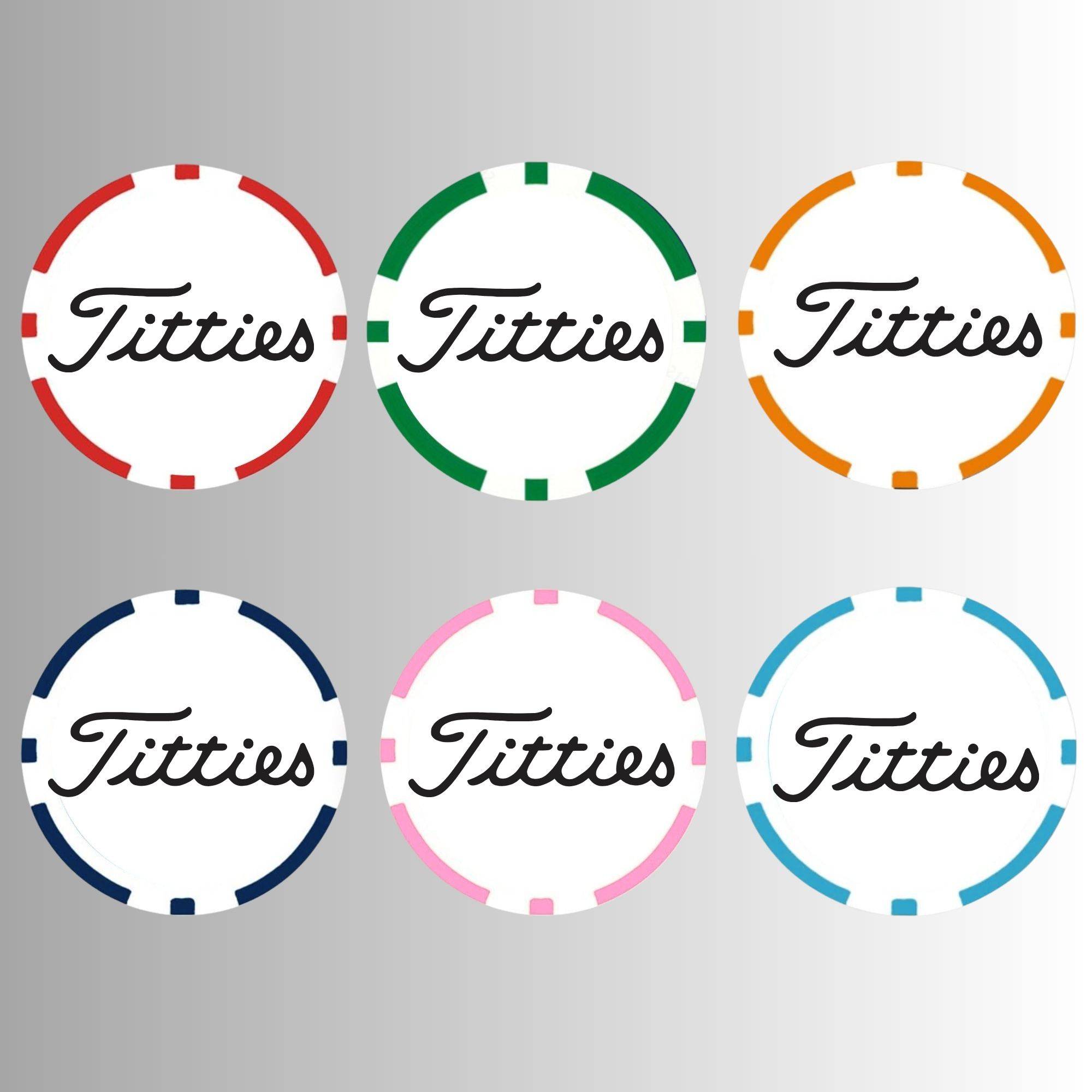 6 Pcs Funny Golf Ball Markers  - Golf Poker ABS Markers for Golf Hat, Perfect for Father's Day Great Gift For Golf Lovers