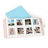 288 Pockets Square Photo Album, för fotoalbum 3 Tum, för Square SQ1 SQ6 SQ10 SQ20 Instant Camera Films, Picture Albums Book (Blå)