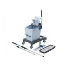 Rengøringsvogn/sæt Gulv UltraSpeed Pro på Chassis med 25ltr Spand/Moppe/Skaft,1 sæt/krt