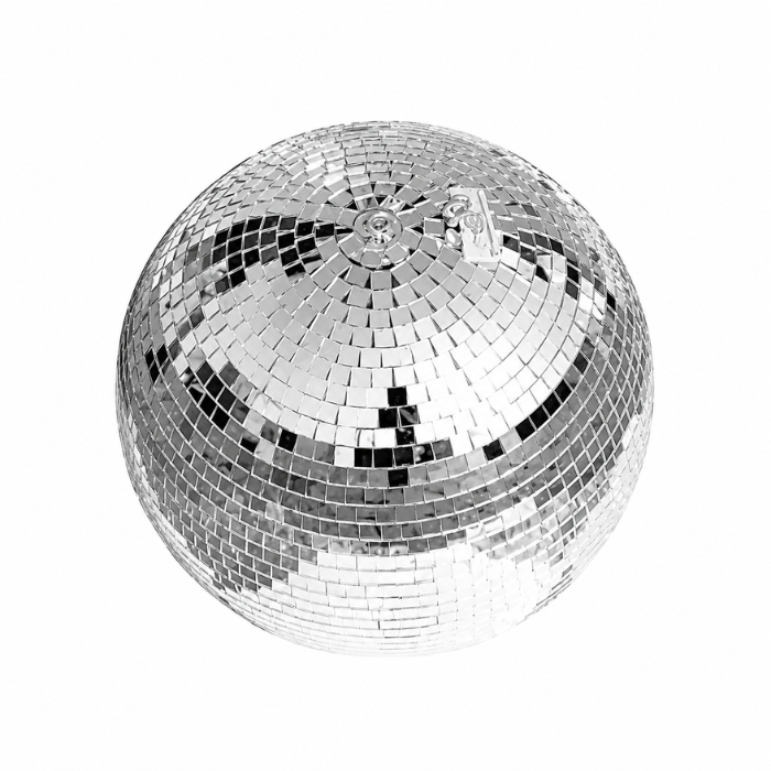 Discokula silver 30 cm - inkl. upphängningskrok