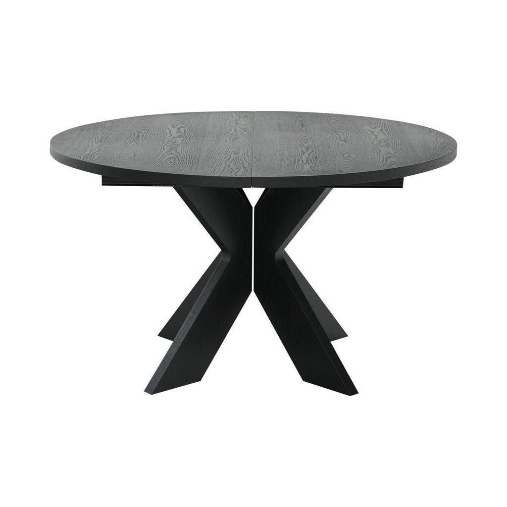 MATBORD 130-230/130/75 cm massivt trä, imitation trä utdragbar, finns i olika storlekar, finns i olika trädekorer rund brun