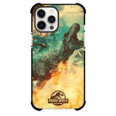 Jurassic World Phone Case For iPhone Samsung Galaxy Pixel OnePlus Vivo Xiaomi Asus Sony Motorola Nokia - Indominus Rex Illustration Fire Background