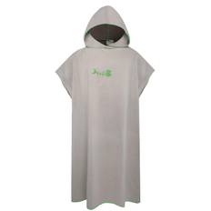 Surf Poncho Byte av handduk Snabbtorkande dräkt med huva Mikrofiber strandfilt Badhandduk Simhandduk grå