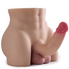 Micah 8.38Lbs Hands-Free Realistic Butt With 7.08in Dildo Unisex Masturbator