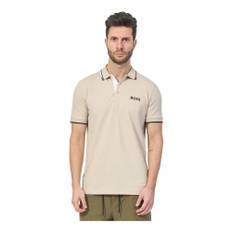 Hugo Boss, Top, Herre, Beige, M, Bomuld, Beige Polo Paddy Pro Regular Fit