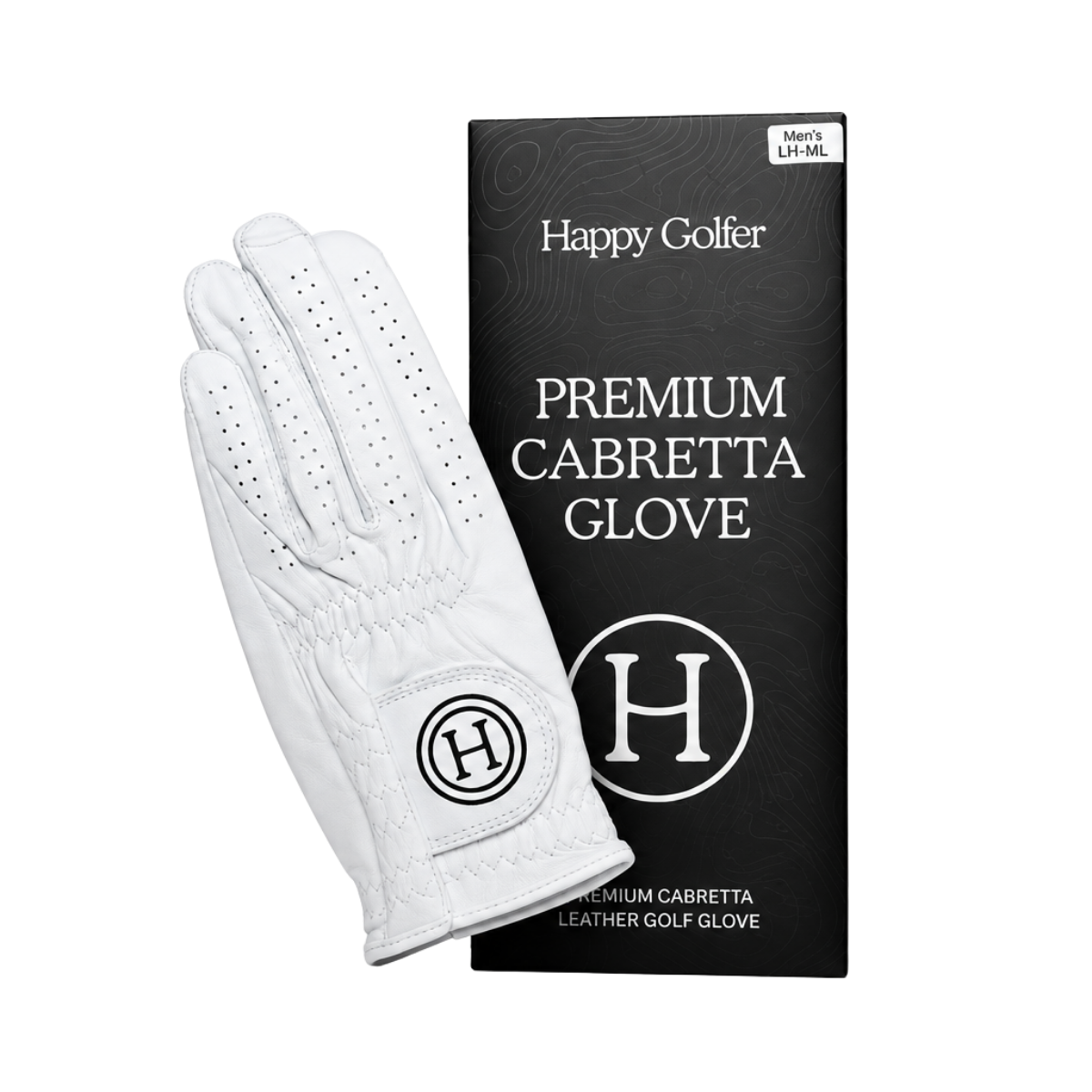Happy Golfer Premium Cabretta Golfhandske Herr
