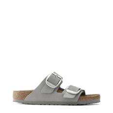 Birkenstock, Skor, Dam, Grå, 39 EU, Läder, Arizona Big Buckle Sandaler