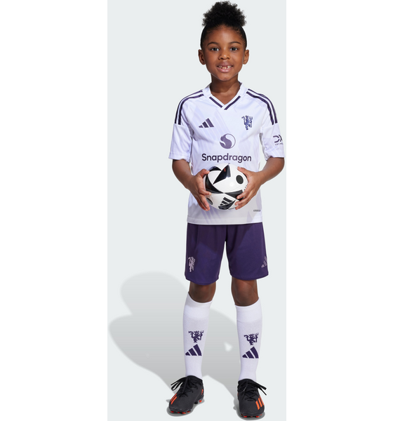 Adidas Adidas Manchester United 25/26 Away Mini Kit Barn Fanshop fotboll White - 18-24M