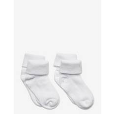 MINYMO Baby Rib Sock W. Fold (2-Pack) |Vit |15-18