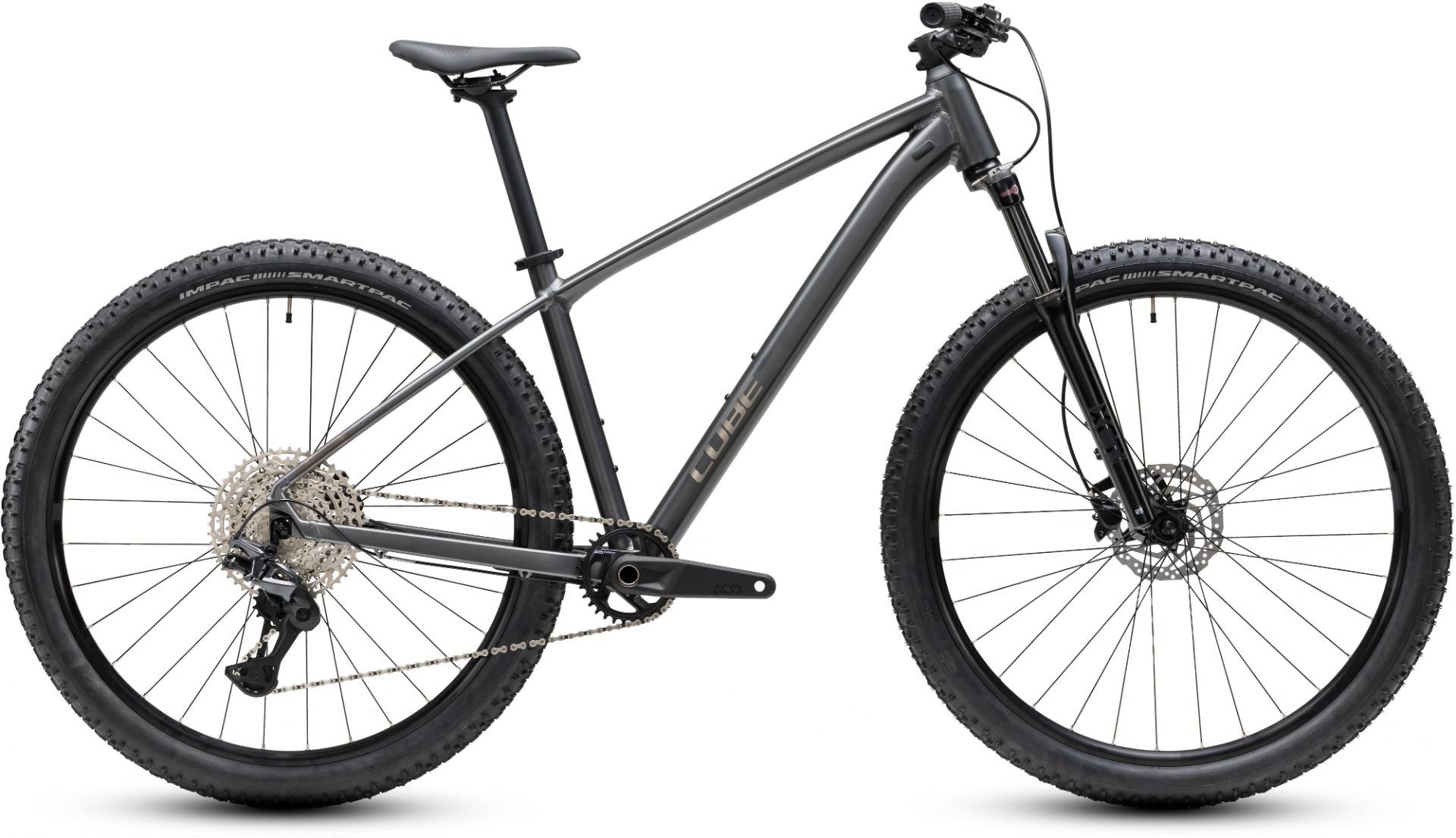 Cube Aim Slx Slateblack´n´Chrome - xs - Mountainbike Dame - Sort.