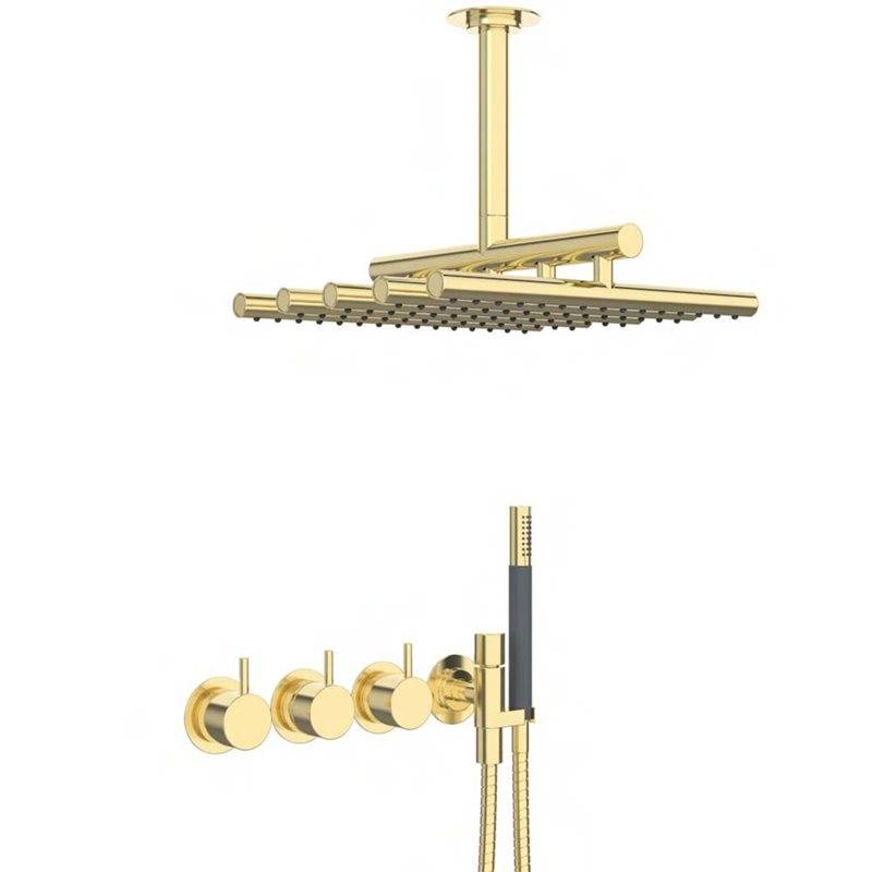 Takduschset Vola 5471R-051A för Inbyggnad Mässing