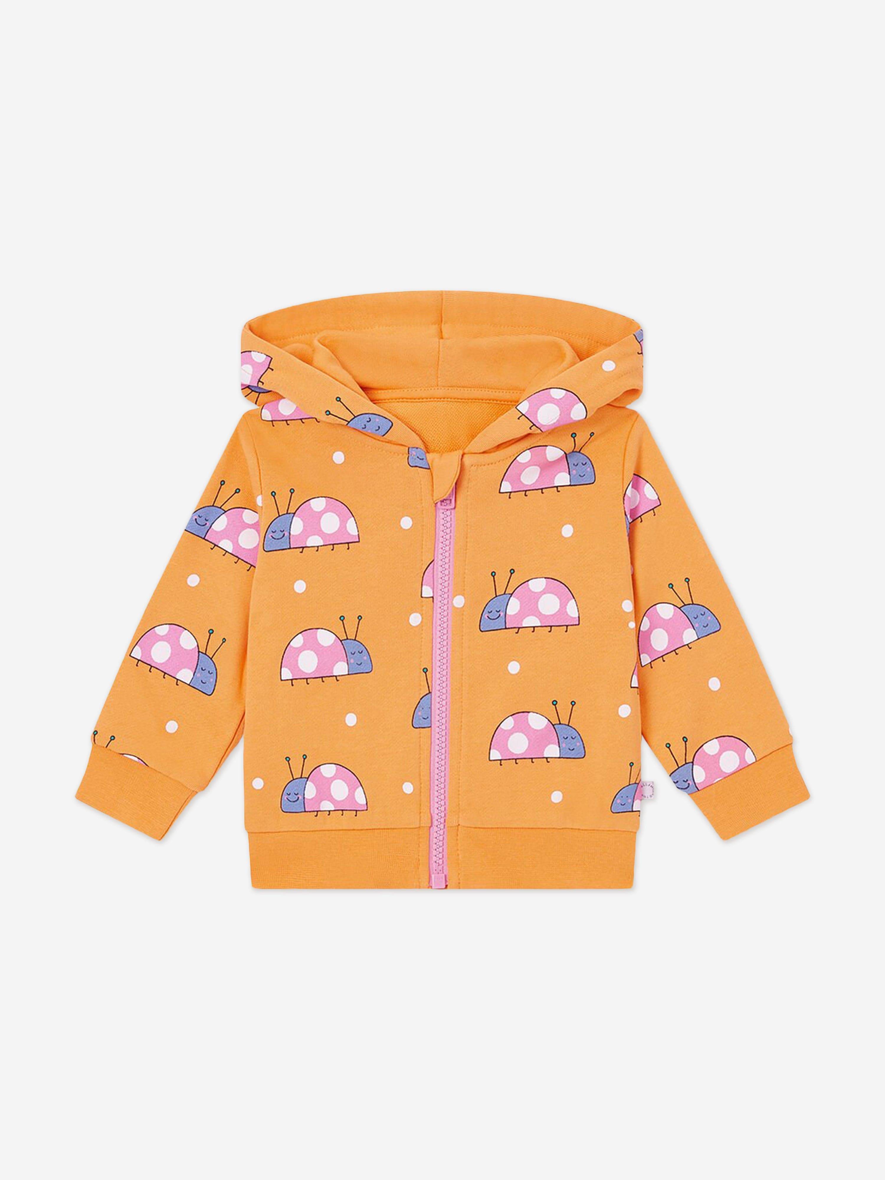Stella McCartney Baby Girls Ladybird Zip Up Top in Orange - Orange / 24 months (24 months)