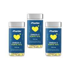 3 x Pharbio Omega-3 Forte, 120 kapslar