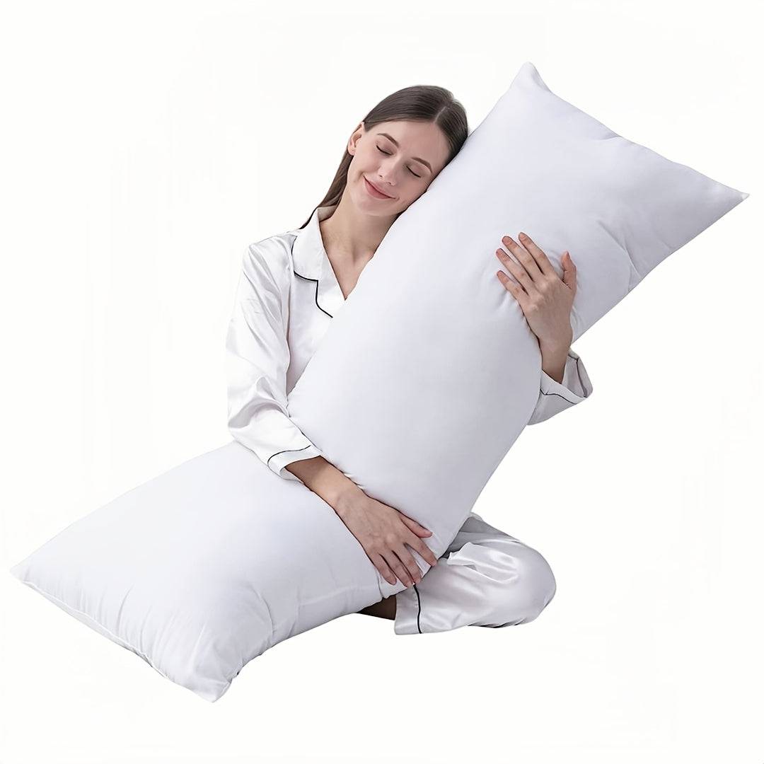 Premium Full-Body Pillow Insert, Breathable Side-Sleeping Body Cushion for Adults, Soft Long Bed Bolster - 137*50cm/54*19.5in