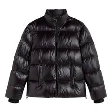 Moose Knuckles, Jakke, Herre, Sort, XL, Skinnende Dun Puffer Jakke