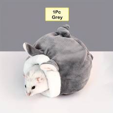 TEMU 1pc Cozy Polyester Fiber Hamster House, Small Pet For Gerbils, Cute Animal Bedding Accessory