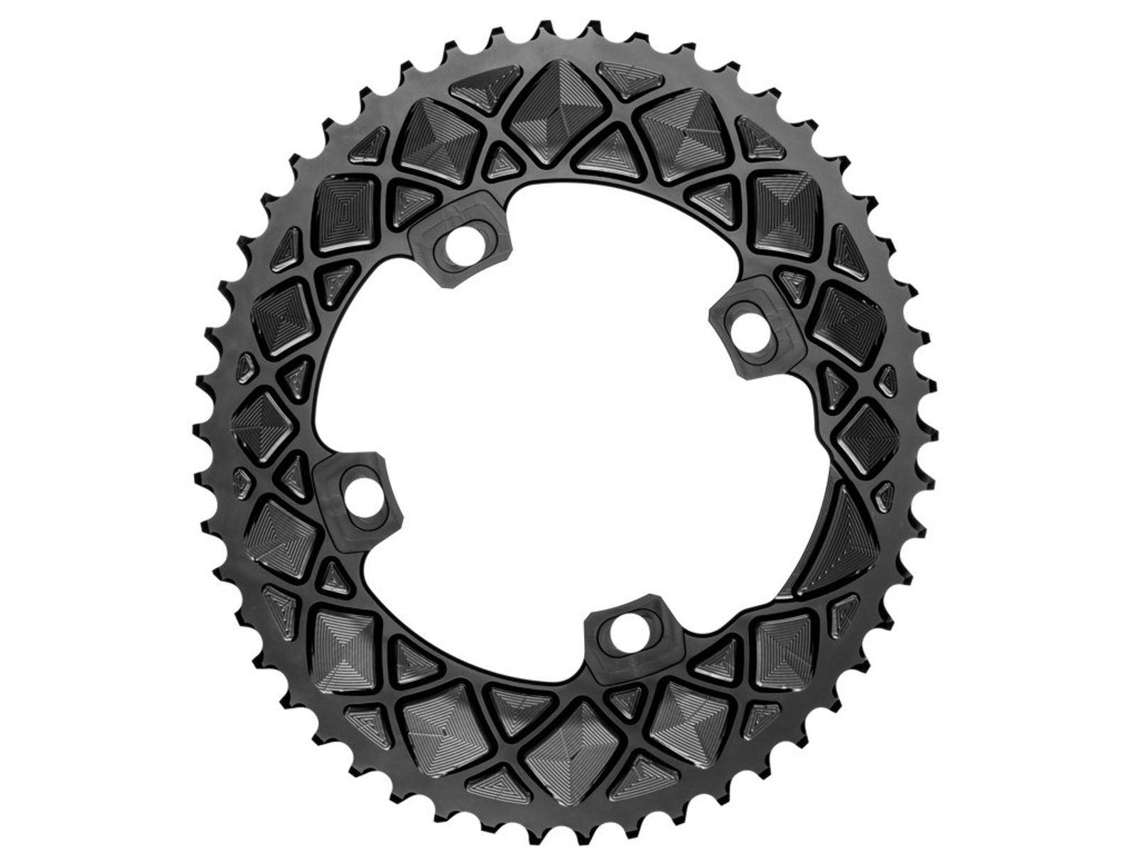 absoluteBLACK Kedjedrev 110 mm (FSA Asymmetric) Yttre (Tvådelat) 50T 4/5 bultar FSA | Svart | 2x10/11/12