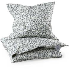 Sebra Sengesæt 70x100 + 40x45 Cm - Børnesengetøj Økologisk Bomuld Blue Olive - 100130017
