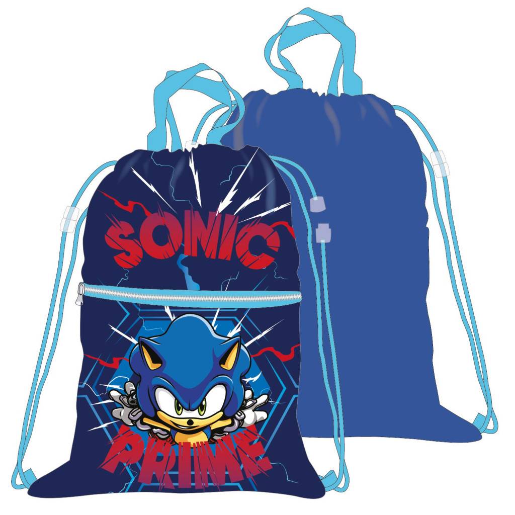 Sonic the Hedgehog Prime Deluxe sportväska, gympåse 45 cm
