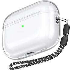 AHASTYLE Transparent Hülle für Airpods Pro 2 Schutzhülle und Haut Case für AirPods Pro [Unterstützung USB-C] [Kabelloses Laden] Kompatibel mit Airpods Pro 2. Generation (Durchsichtig)