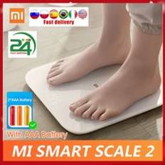 Xiaomi mi smart scale 2 bt 5.0 kroppsbalanstest kroppssammansättning scale app led display digital fitness hälsovåg