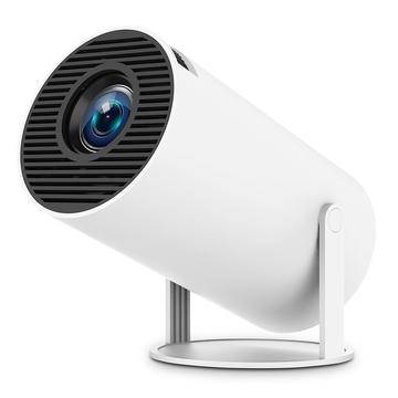 HY300 Pro Android 11 Smart projektor med dubbel WiFi, Bluetooth 5.0 (Öppen Förpackning - Utmärkt) - Vit