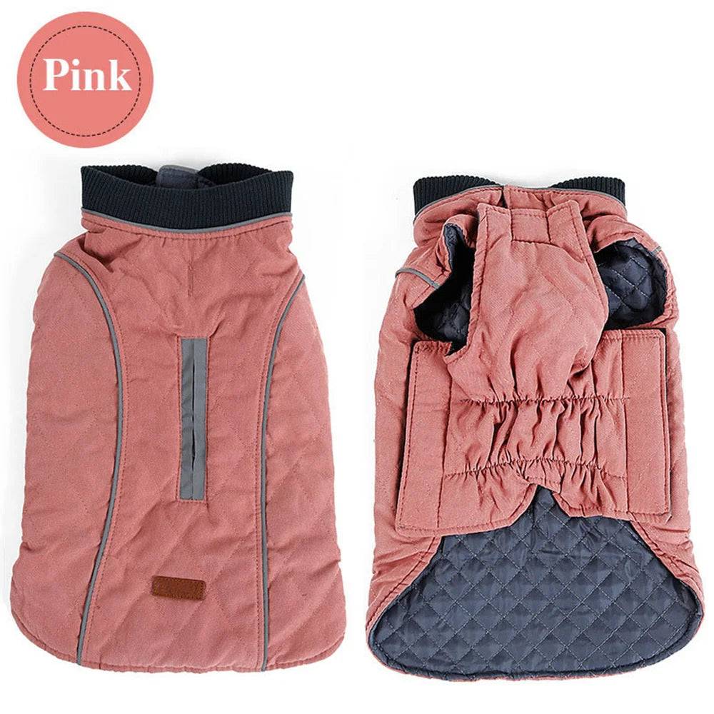 Warm Reflective Winter Jacket for Dogs — XS to 3XL - Pink / S / SPC (S)