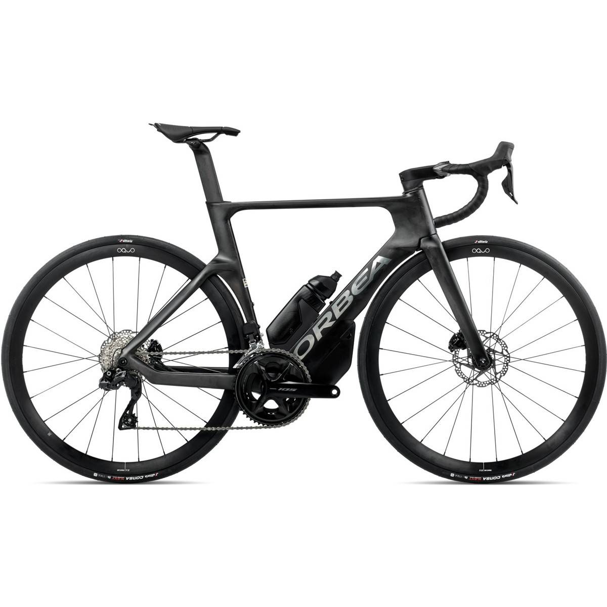 Aeroracer Orbea Orca Aero M30iLTD 105 Di2 Carbon Raw/Titanium 47 - Svart ( ).