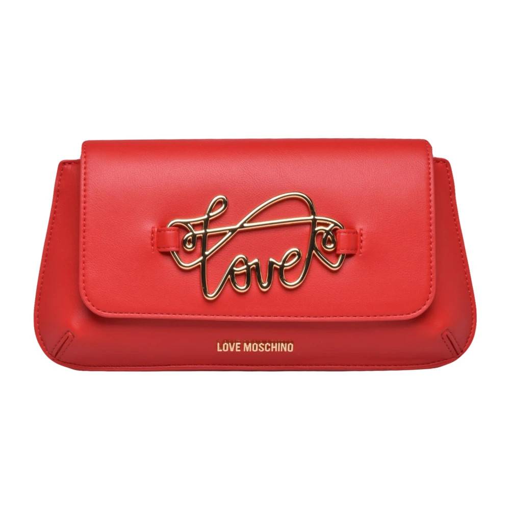 Love Moschino Tracolla Skuldertaske - Tasker - Dame - Rød - ONE SIZE - Uld