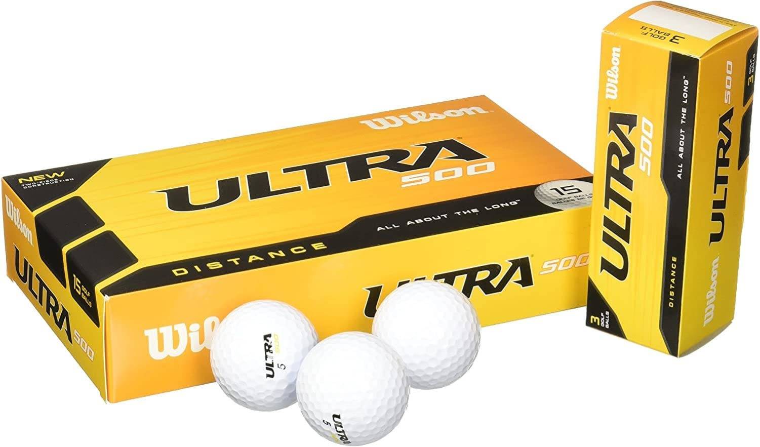 Wilson Golf Ball Ultra 500 Distance White 15P Product Ultra