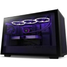 NZXT H7 Flow - Miditower - ATX - Tempered Glass - ingen strømforsyning - mat sort - USB/Lyd