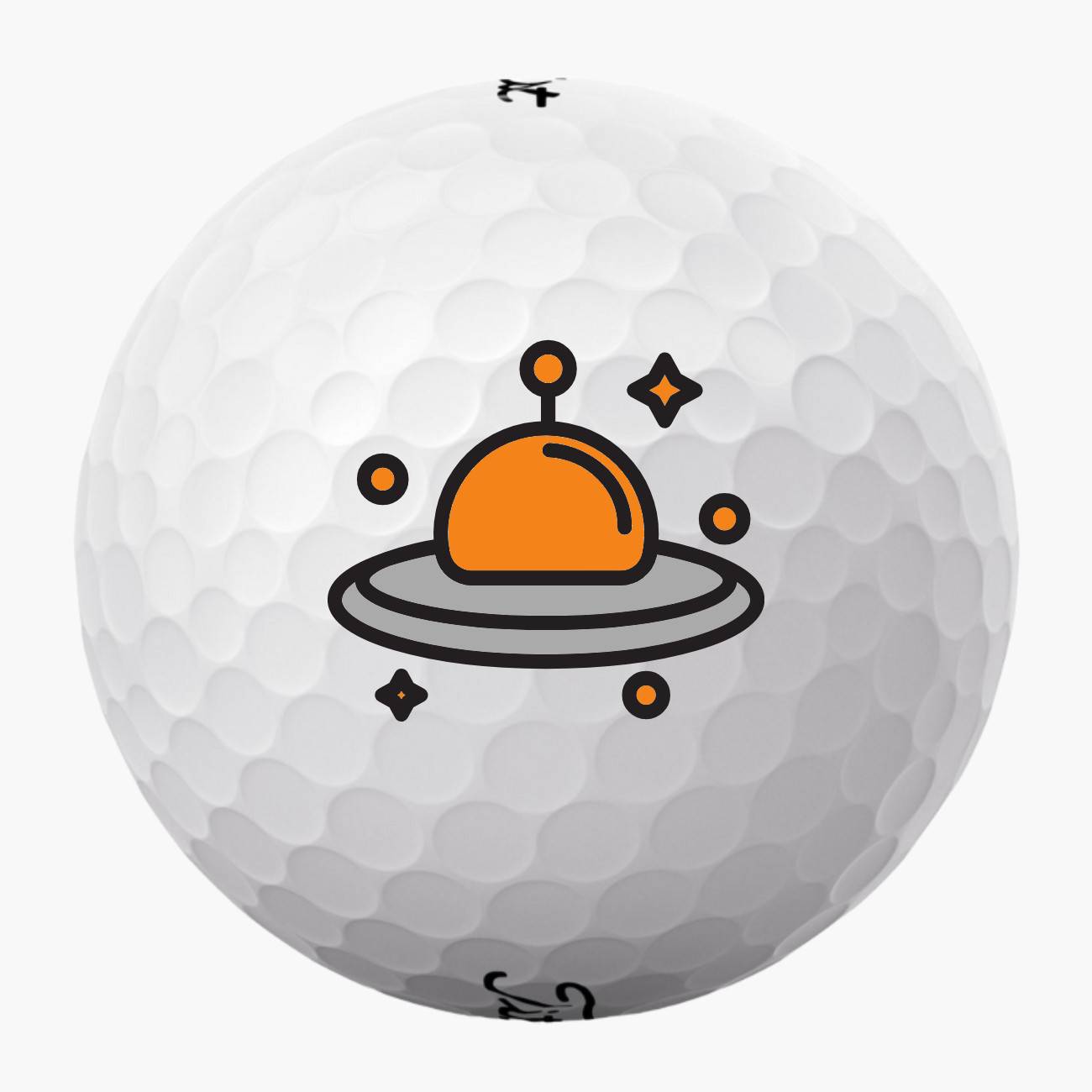 Golfbolde med orange UFO