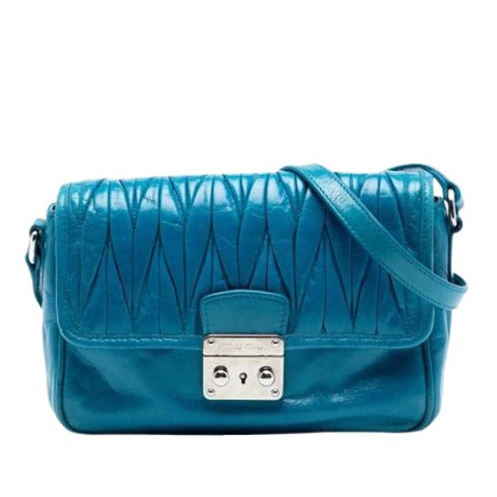 Miu Miu Pre-owned - Pre-owned Quilted Crossbody Bag Vintage - Dam - ONE Size - Läder