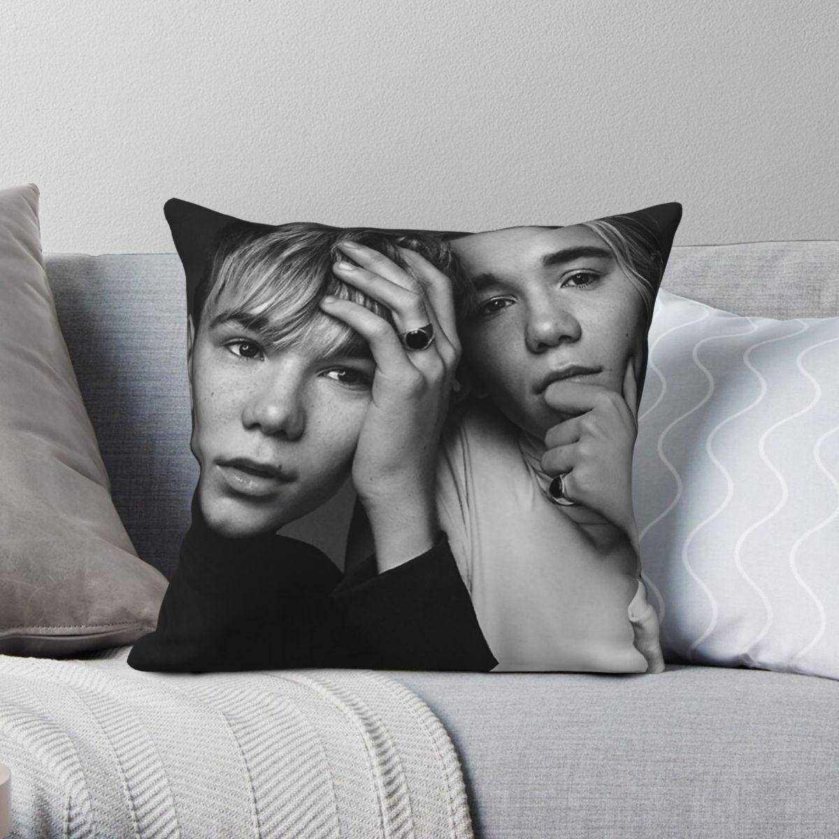 Marcus And Martinus Kuddfodral Polyester Linne Sammet Kreativ Dragkedja Dekorativ Sängkuddeöverdrag