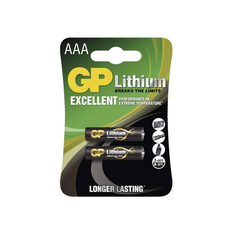 Lithiumbatteri AAA R03 1,5V 2 stk GP