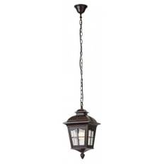 YORK Loftlampe i aluminium og glas H46,2 - 158,7 cm 1 x E27 - Antik mørkebrun