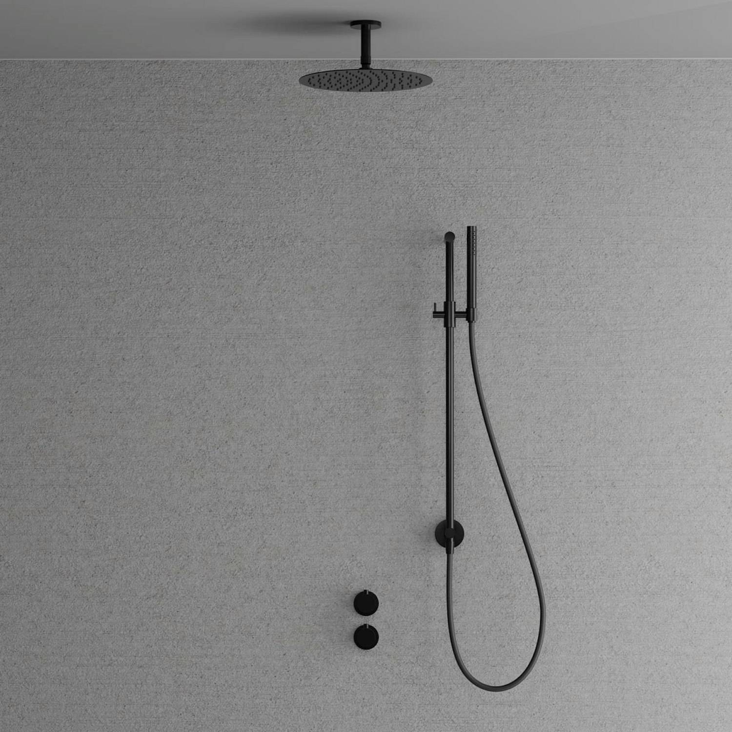 Takduschset Scandtap Steel Harmonized 5Y för Inbyggnad Shadow