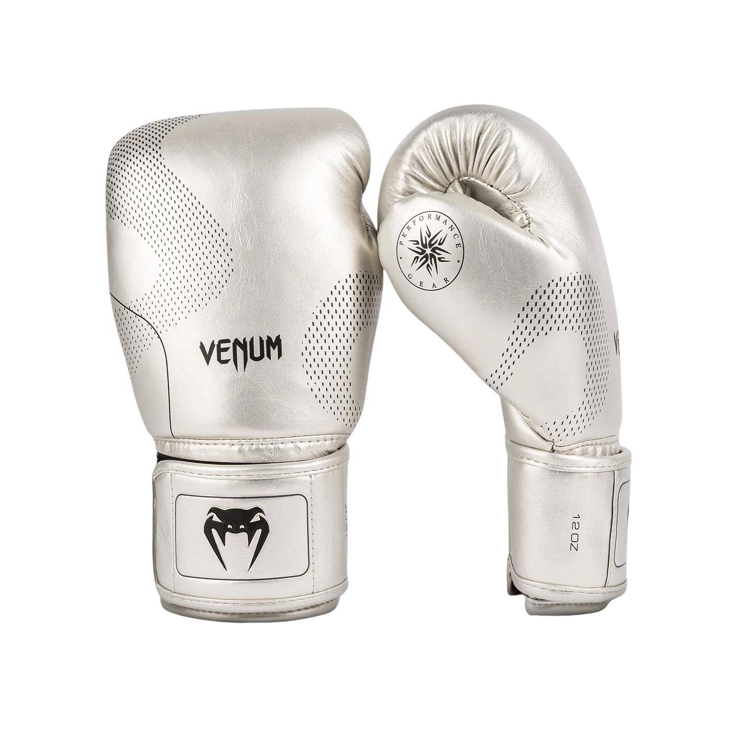 Venum Nexus Boxing Gloves Silver/Black 12oz