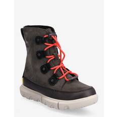 Sorel YOUTH SOREL EXPLORER LACE WP - Sportskor - JET, BLACK / grey