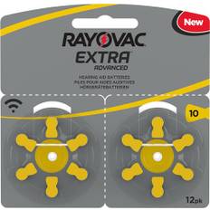 Rayovac extra advanced act 10 gul, 12-pack, 12 st