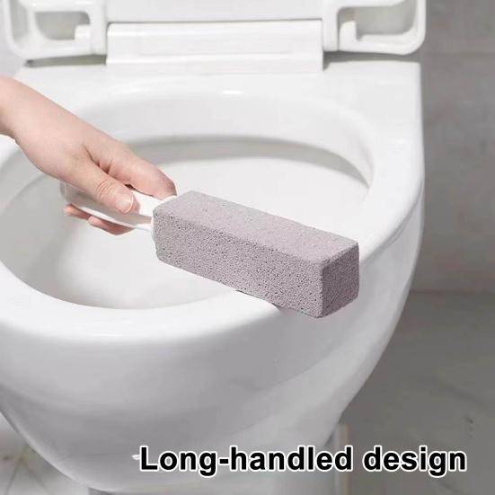 Toalettrengöring av pimpsten med ergonomiskt handtag Naturlig slipande kalkborttagare Fläckborttagare för toalett Rengöringsmaskin