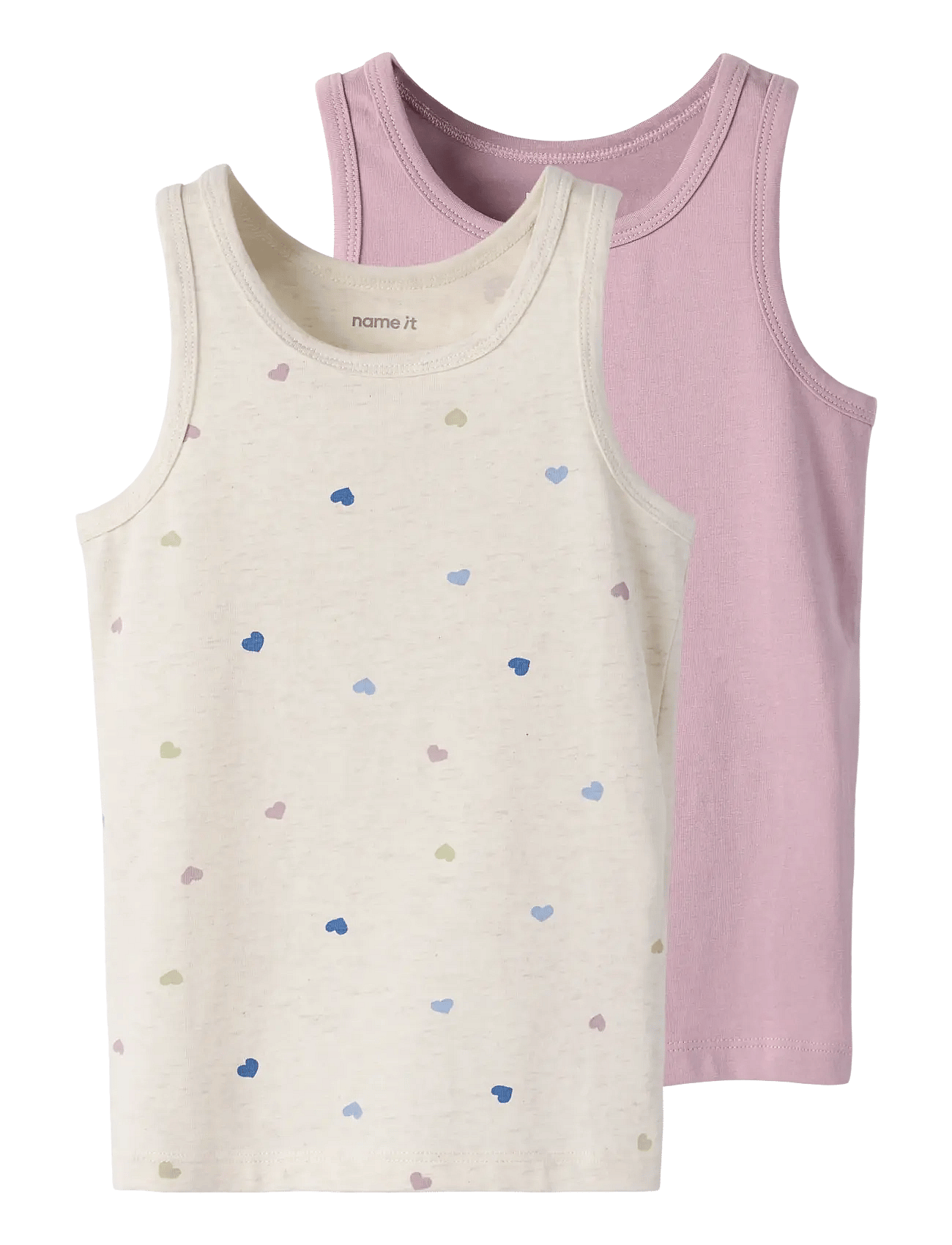 name it Nmftank Top 2P Peyote Hearts Noos - Cream - 98