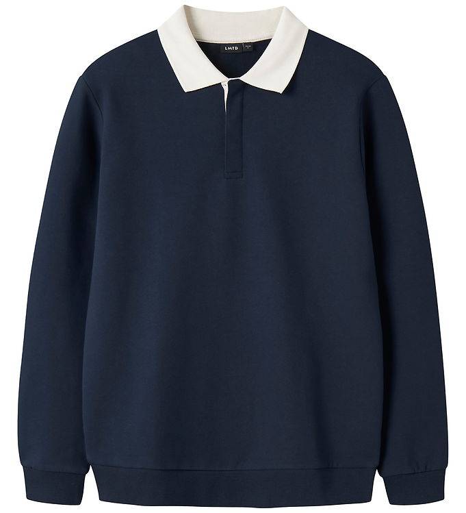 LMTD Pikétröja - NlmRoss - Marinblå Kavaj/Antique White - LMTD - 11-12 år (146-152) - Polo