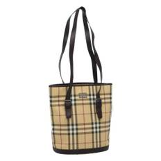 Burberry Vintage Shoulder Bag Stl. - Axelremsväskor Från Magasin - Beige (W 23cm x H 27cm x D 14cm)