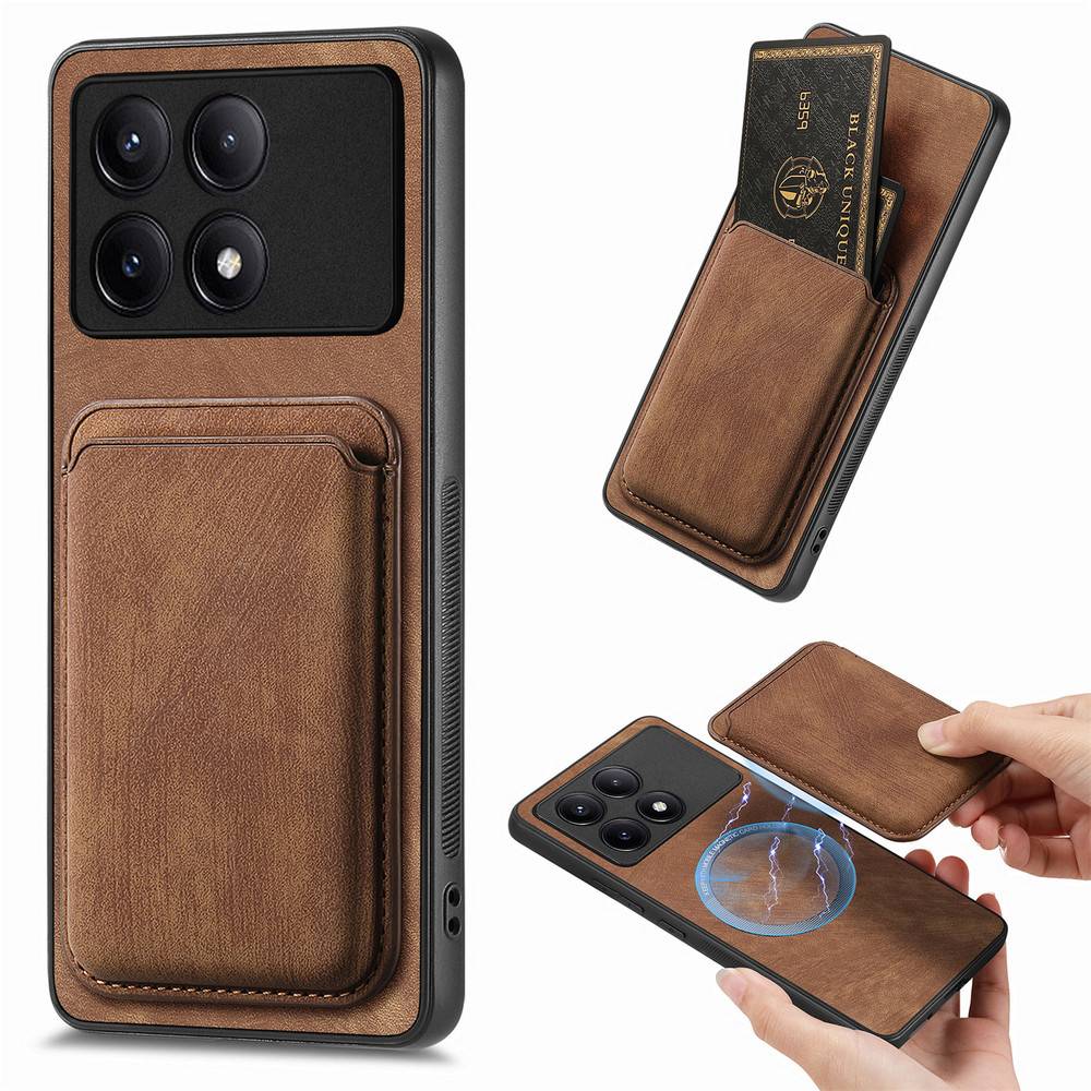For Xiaomi Poco F8 Ultra X8 Pro Max 5G Detachable Leather Card Magnet Back Cover For Poco X8 F8 M8 X7 F7 M7 X6 F6 M6 Pro Case