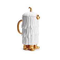 L'Objet - Haas Brothers Djuna Coffee  Tea Pot - White - Tekander - Haas Brothers - Naturmateriale/Metal