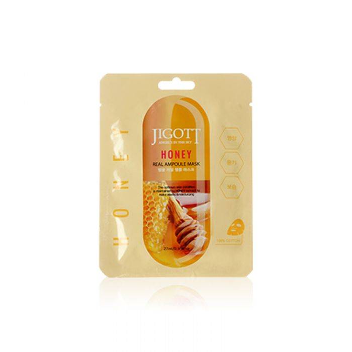 Jigott - Real Ampoule Mask Honey - 1pc - No Color